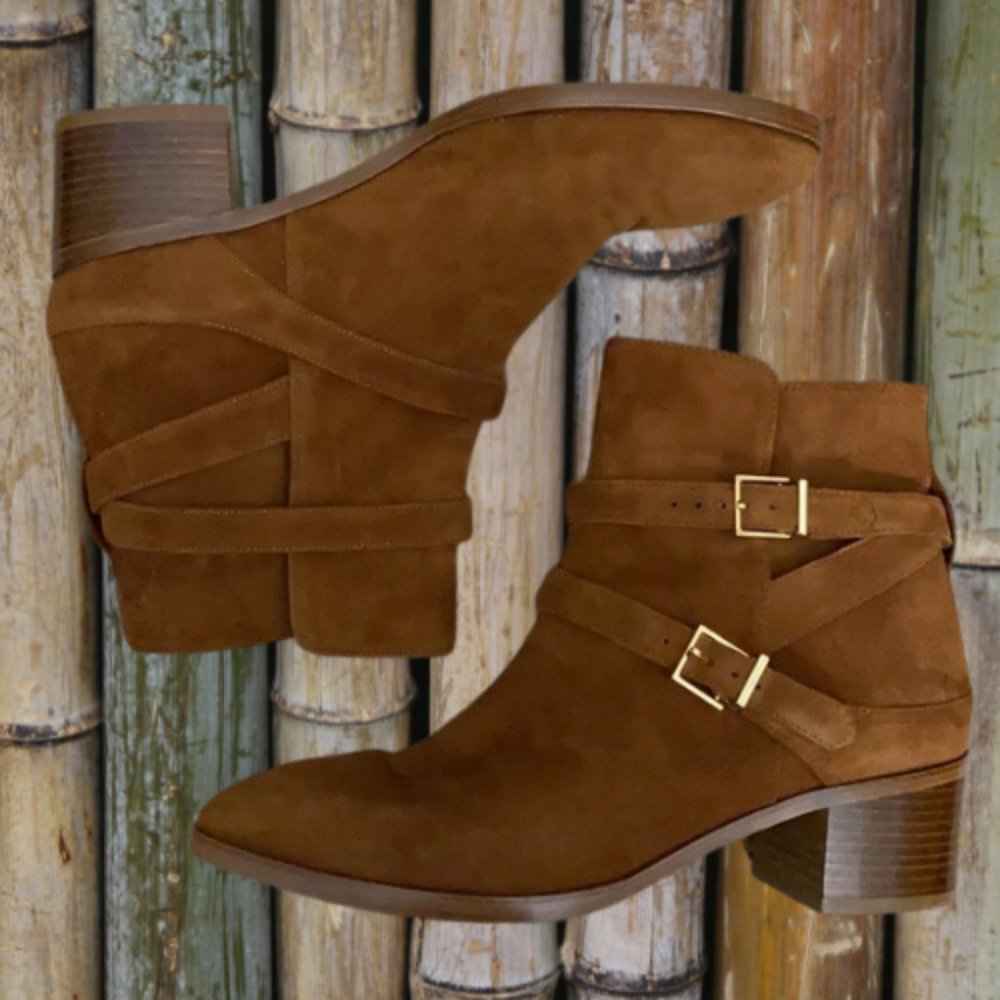 Stuart Weitzman Eastside Pecan Luxe Suede Boots